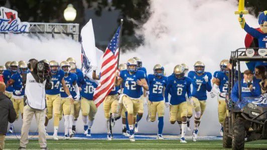 After a great conversation with coach @Switz , l am honored to receive an offer from the University of Tulsa!#Goldenhurricane @TulsaFootball @LTBlazerRecruit @FriscoLightning @FriscoFB @247Sports @Rivals @TheUCReport