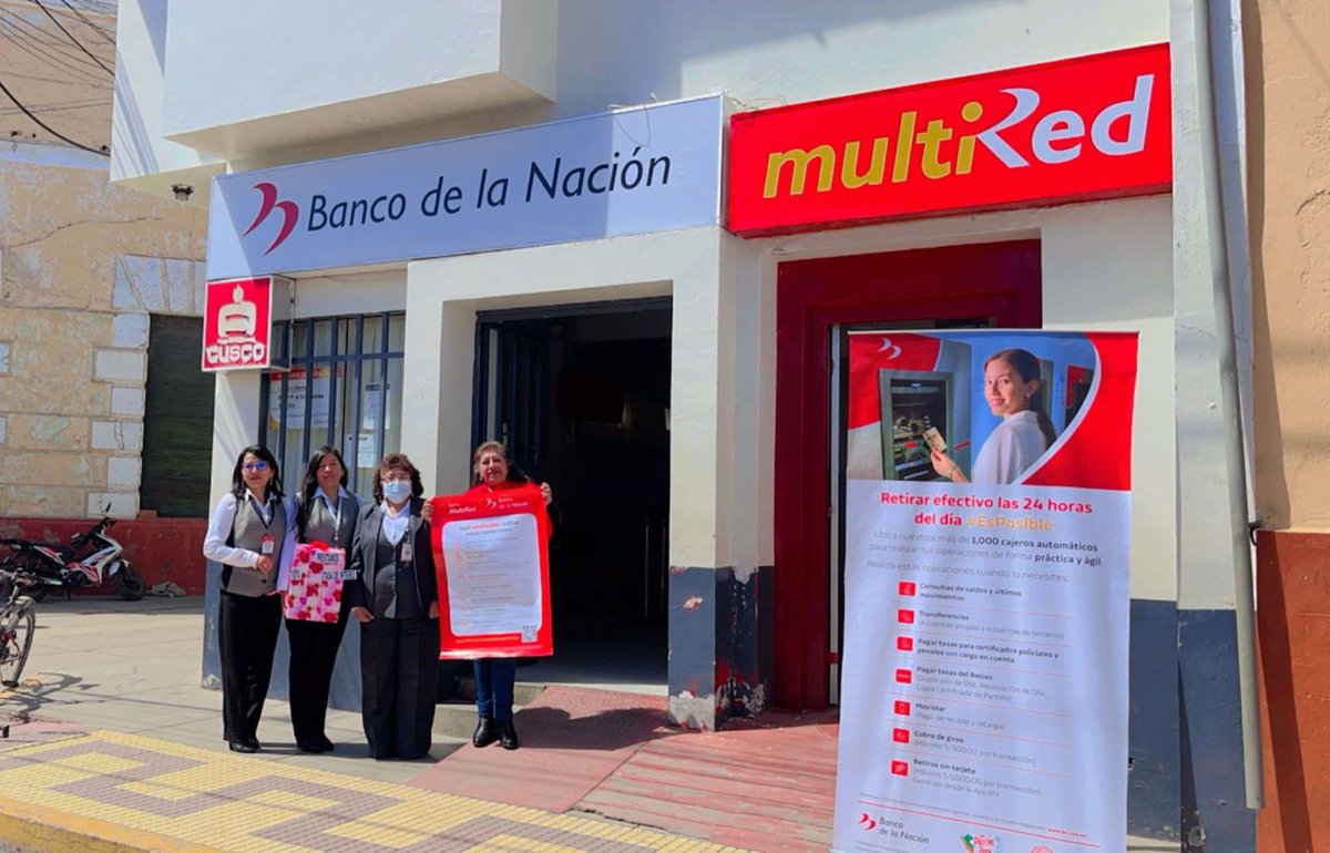 🏦 El Banco de la Nación se suma a la Acción Cívica Multisectorial en Yunguyo, #Puno, donde comparte información sobre sus productos y servicios 💼, junto con orientación financiera para los ciudadanos 💡. Esta iniciativa estará vigente hasta el sábado 11 de mayo. 📅