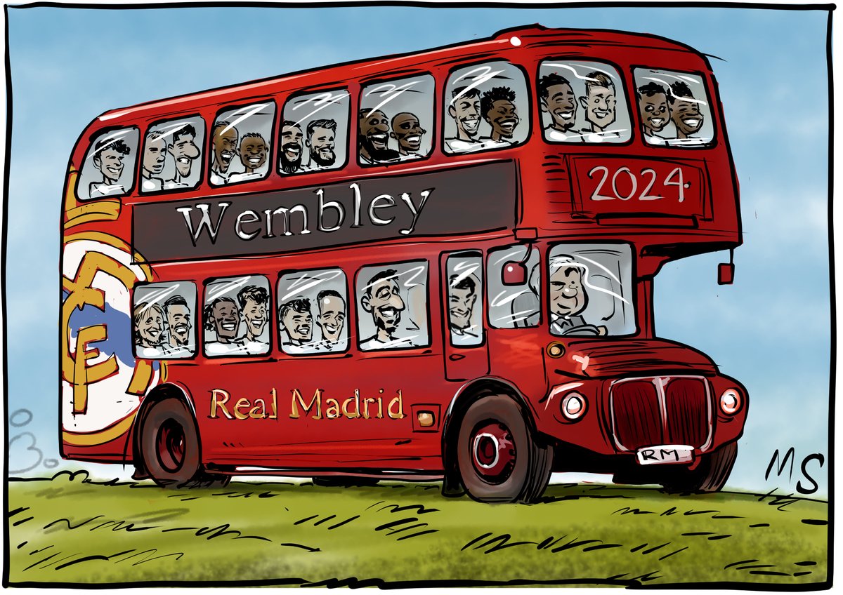 We're on our way to Wembley, guys, and we'll be back in Madrid with the Champions Cup