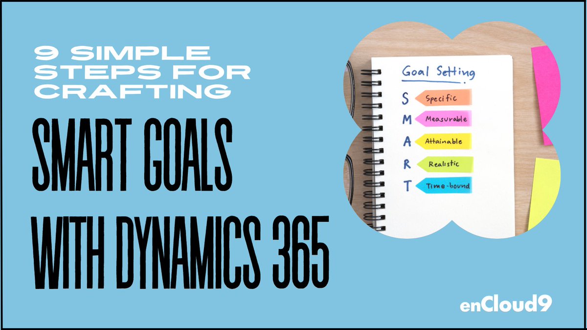 🎯 Unlock the power of SMART goals with Dynamics 365! Learn how to set clear, measurable objectives for CRM success in our latest blog. Check it out now! okt.to/rHt51u #SMARTGoals #Dynamics365 #CRMSuccess
