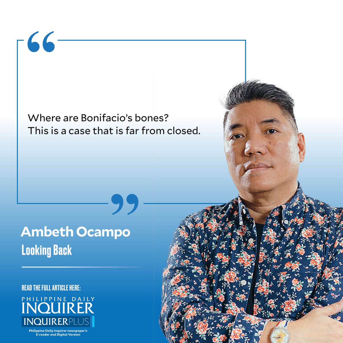 Today's #LookingBack by Ambeth Ocampo (May 10, 2024) Visit opinion.inquirer.net for fearless views and more. Get the Inquirer here: inq.news/inqplus