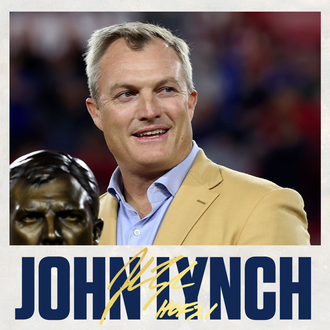 We provided hints earlier in the week and now we can say that the subject of this week's #GoldJacketSpotlight is @JohnLynch49ers! Full story: profootballhof.me/GJSLynch