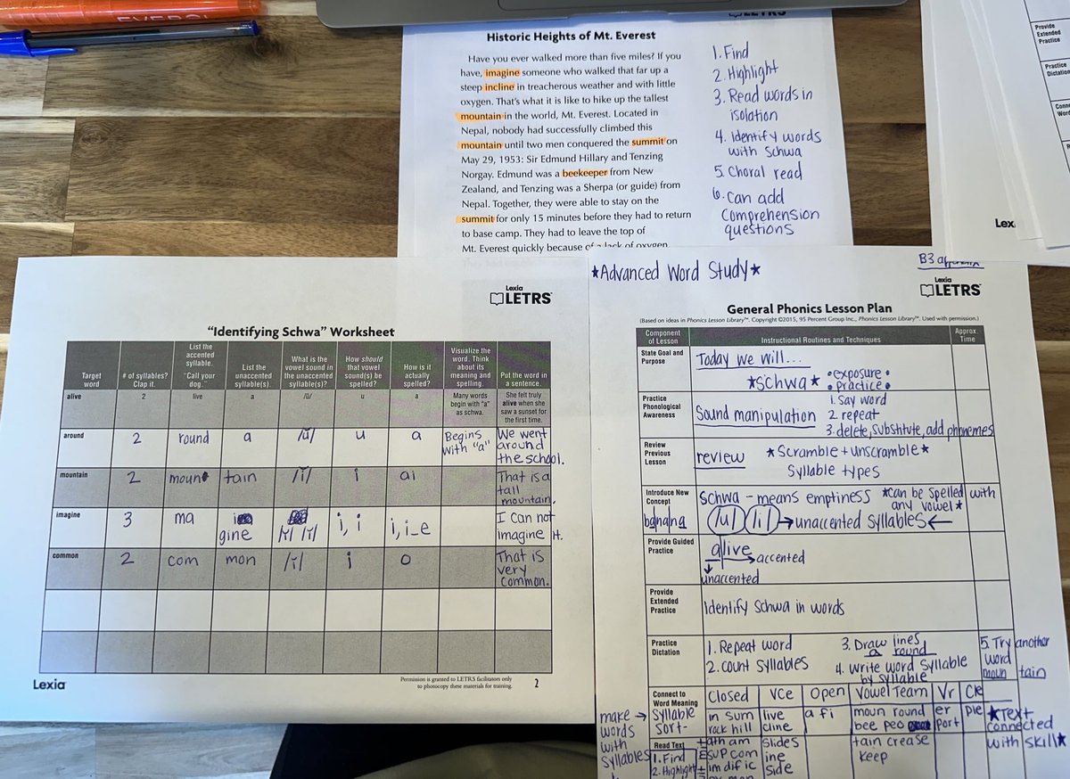 🔤Another great night of LETRS digging in to syllable types, schwa, and advanced word study.  

➡️Highly recommend registering for the next LETRS cohort open now!
education.ky.gov/curriculum/Ear…