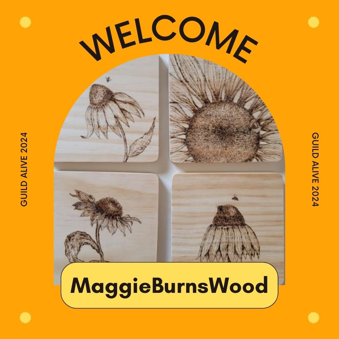 Welcome, MaggieBurnsWood!

Unique, hand-crafted woodburning art. 

#GuildAlive #GuildAlive2024 #GuildAliveWithCultureArtsFestival #woodburning #woodart #Pyrography #wooddecor #Decor #Handcrafted #ArtsandCrafts #LocalArtisans #ShopLocal #UniqueGifts