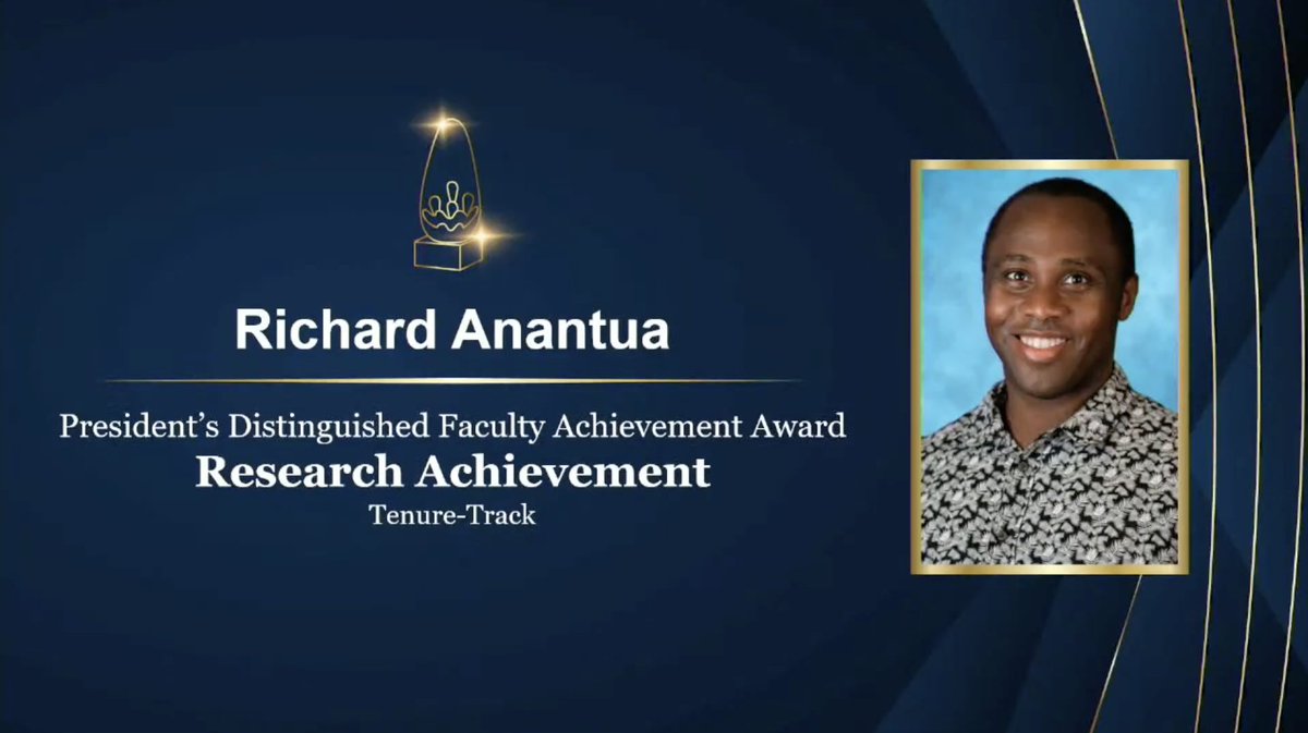 Congratulations to Richard Anantua, recipient of the 2024 @UTSA President's Distinguished Faculty Achievement Award for his globally acclaimed work on EHT, which includes 30 publications in the past two years alone. 🕳️🏆