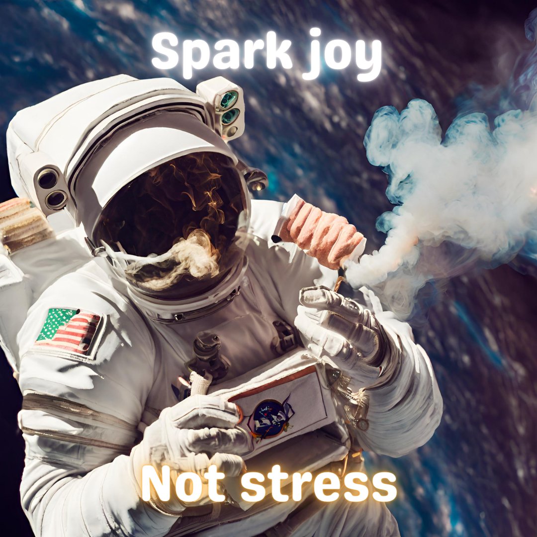 Out of this world relaxation 🚀✨ Take your joy to new heights, not your stress! 

#spacehighs #relaxationmode #stresstherapy #cosmicjourney #unwind #mindfulness #astronautlife #interstellar #findyourzen #stressfreezone