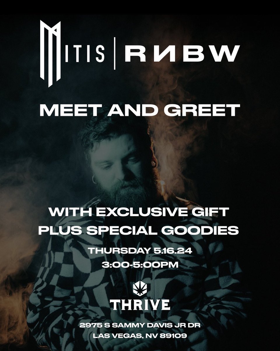 .@RnbwWorld and I have teamed up to bring you an exclusive Meet N Greet experience in Vegas during EDC Week! If you're coming out for EDC, come be a part of this unique opportunity, including goodies and surprises. Spots are limited so don't miss out! 💪🏻 bit.ly/MitiSRNBW