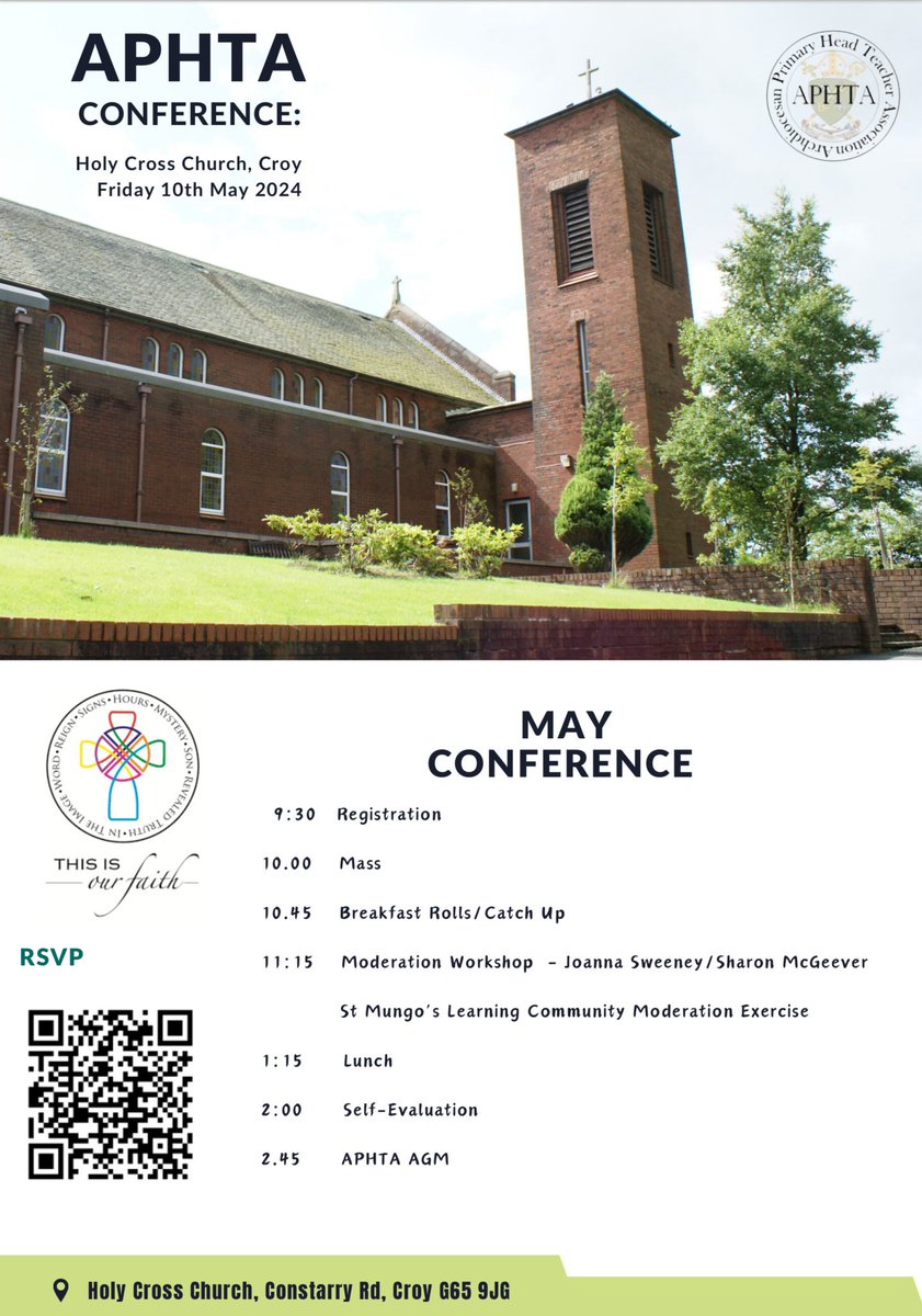 APHTAGlasgow's tweet image. We are looking forward to our May Conference tomorrow! #LearningandTeaching #Moderation
