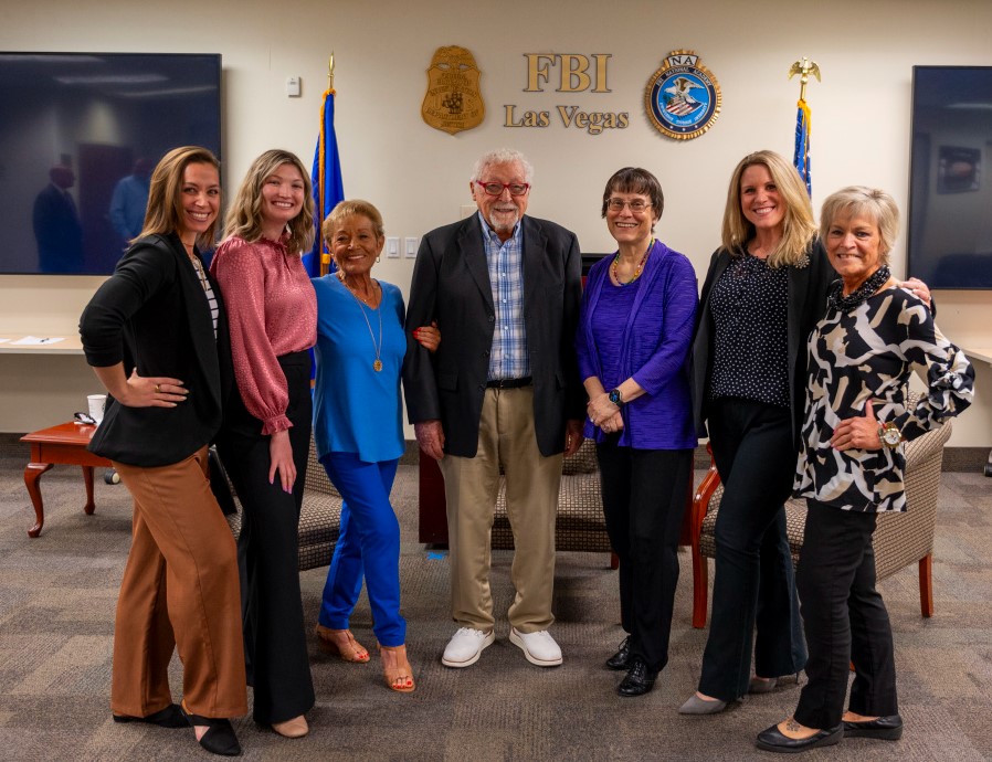We had three very specials guests in our office today. #FBILasVegas was honored to welcome two child Holocaust survivors and the daughter of two Holocaust survivors. Their moving stories emphasized the critical role of protecting civil rights. #NeverForget