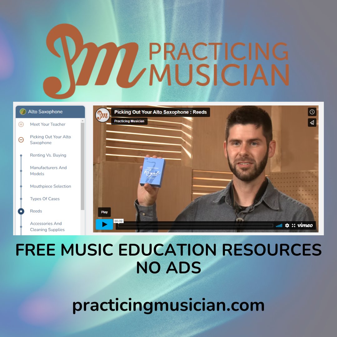 Practicing Musician offers FREE, world-class music education resources in a distraction free environment. Visit our website to learn how to get started. practicingmusician.com

#practicemusic #musiceducation #band #orchestra  #musiclessons #homeschoolmusic