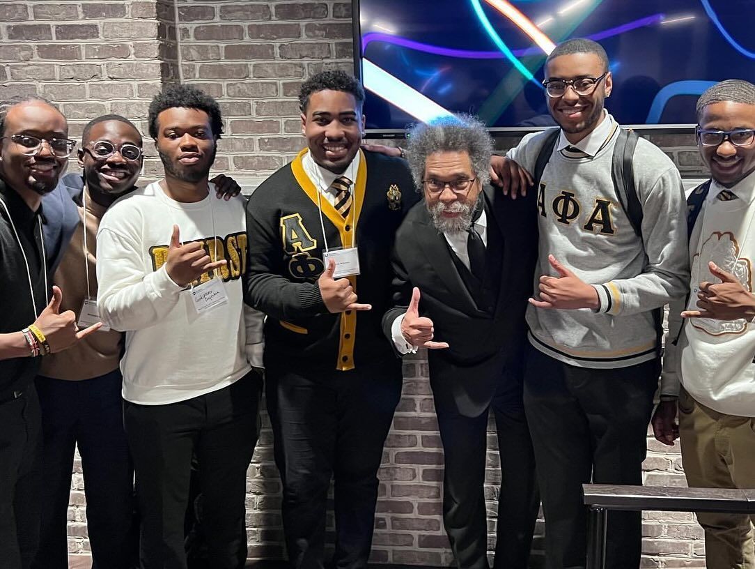 The brothers of Alpha Phi Alpha at Penn State recently attended the “Beyond Incarceration” seminar by Presidential candidate and Alpha Phi Alpha brother Dr. Cornel West. @pennstatealphas @pennstate_rji @srji_psu @brothercornelwest