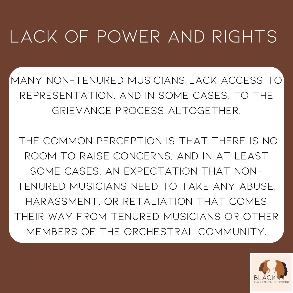 📆Today, May 9, marks the second anniversary of our first Call to Action: Dear American Orchestras I and the public launch of Black Orchestral Network. 

🗣️To commemorate this occasion, BON is reissuing its call for safer and more equitable workplaces for all.

1/3 👇🏿