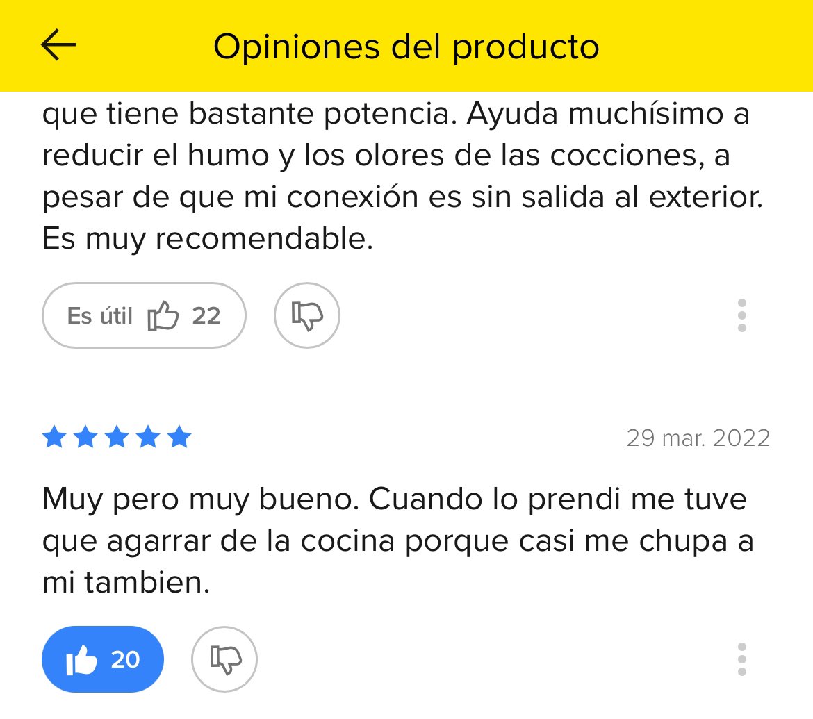 Viendo extractores de cocina por Meli. Que gran país.