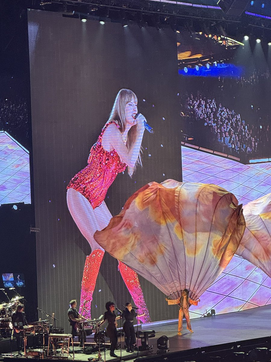 Taylor Swift debuts new ‘Lover’ bodysuit for the Eras Tour in Paris.