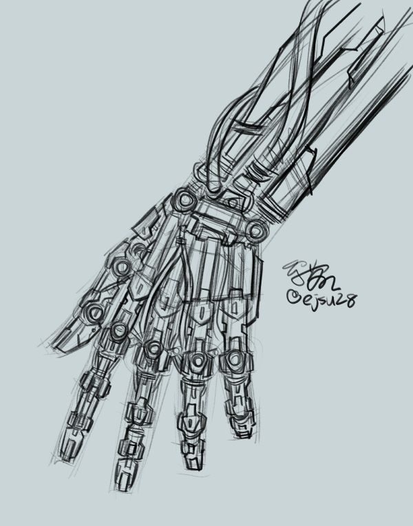 Day 18 - 2024.0509 Hand

#art #artwork #daily #sketch #mech #mechanical #Mechanic #robot #hand #ClipStudioPaint #anatomy #robotic