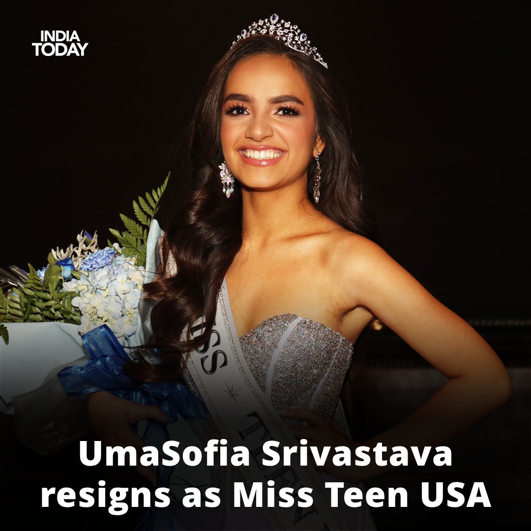 Indian-Mexican origin #UmaSofiaSrivastava, who was crowned #MissTeenUSA last year, gave up the title on Wednesday. Srivastava said that her 'personal values no longer fully align with the direction of the organisation'. Srivastava's decision to resign comes just days after…