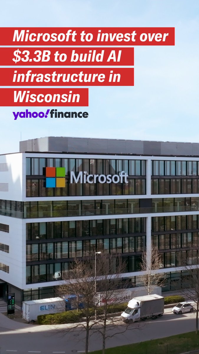 Microsoft to invest over $3.3B to build AI infrastructure in Wisconsin