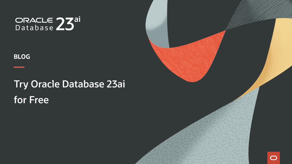 Are you eager to try out all the new game-changing innovations in @OracleDatabase 23ai? Take it out for a spin with FREE options – in the cloud with #AutonomousDatabase or with a downloadable container image. Find out how: social.ora.cl/6015js4B7