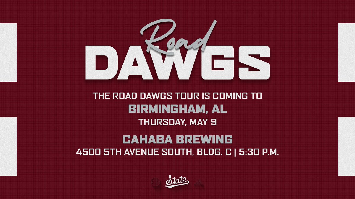 The Road Dawgs Tour continues today in Birmingham! » hailstate.com/RoadDawgs2024 #HailState🐶x @MSStateAlumni
