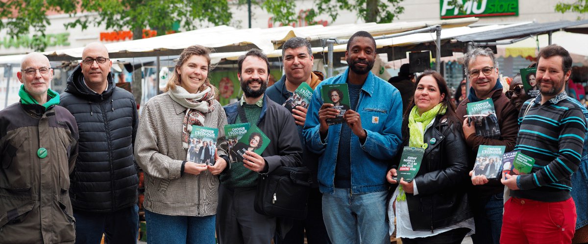 Journée du 8 mai - Les écologistes au marché des Hauts-de-Clamart, place Aimé Césaire, avec Abdoulaye Diarra 🌳 #EELV92 #Clamart #LesEcologistes 🌻 #Europeennes2024 #MarieToussaint lesecologistes.fr