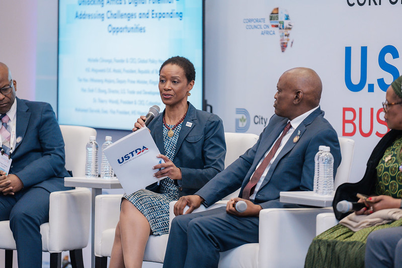 As part of the U.S. delegation to #USAfricaBizSummit2024, I was proud to highlight @USTDA’s concrete action to advance #DigitalTransformationWithAfrica, @US_PGI , @ProsperAfricaUS , @PowerAfrica, and the Just Energy Transition Partnership with South Africa.