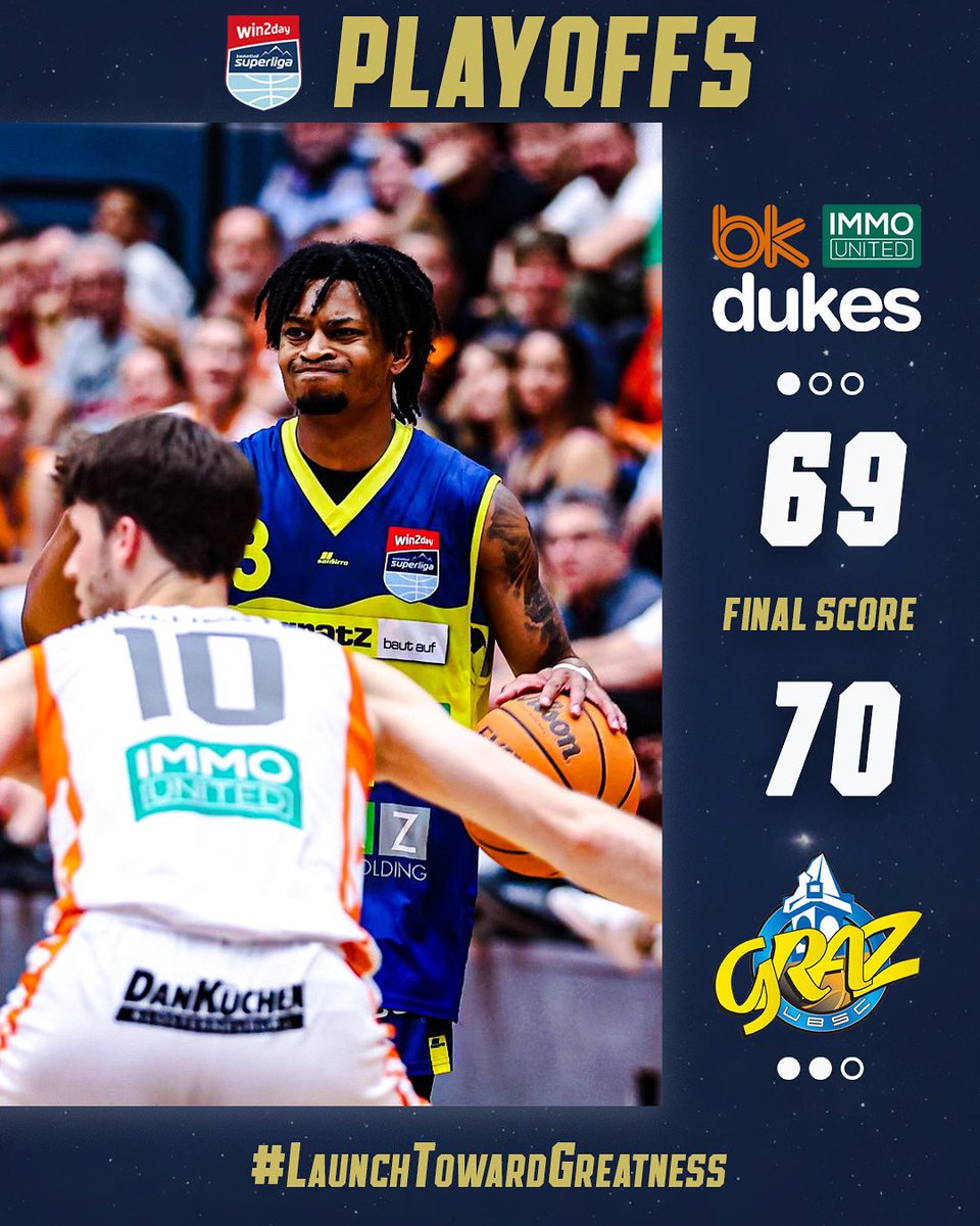 A-U-S-W-Ä-R-T-S-S-I-E-G! 🎉

Boxscore ➡️ shorturl.at/fjzRW

#LaunchTowardGreatness #ubscgraz #togetherforGraz