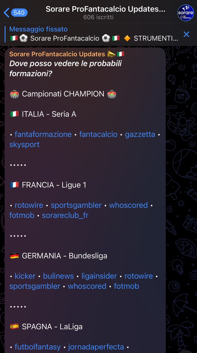 👀 #Sorare: where can I see predicted #Lineups?

After #PlaySharper shuts down, I've updated the #PredictedLineups section of my Telegram channel, adding many new useful links

Take a look, it's all free 👉 t.me/SorarePro/66

Suggestions are welcome!
Let's do it together 🏟️