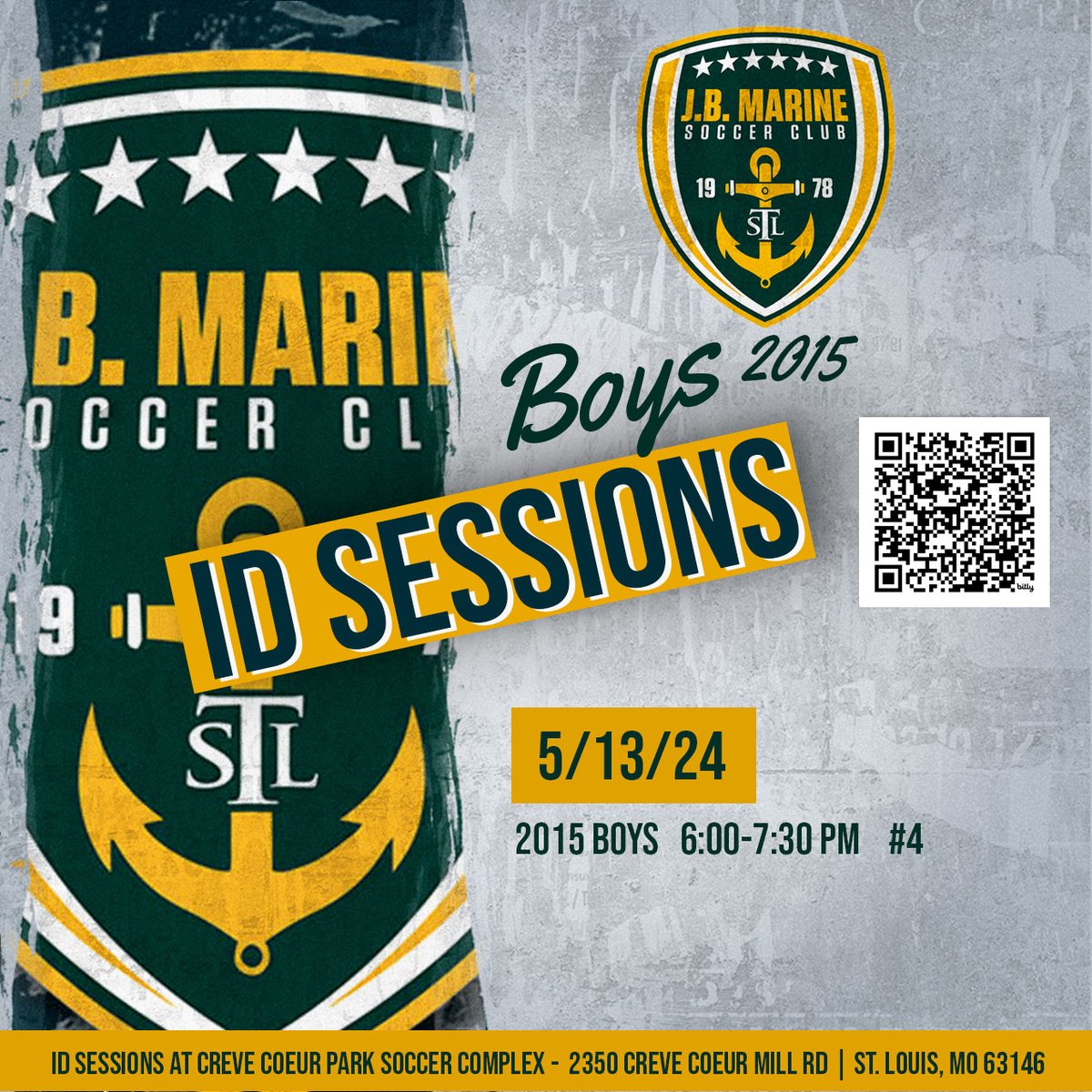 ⚽ REMINDER OF UPCOMING BOYS OPEN ID SESSIONS! Check out our website today at jbmarinesc.com/kickarounds-tr… for the latest information and how to register for ID sessions for boys' teams in the 2015 age group.