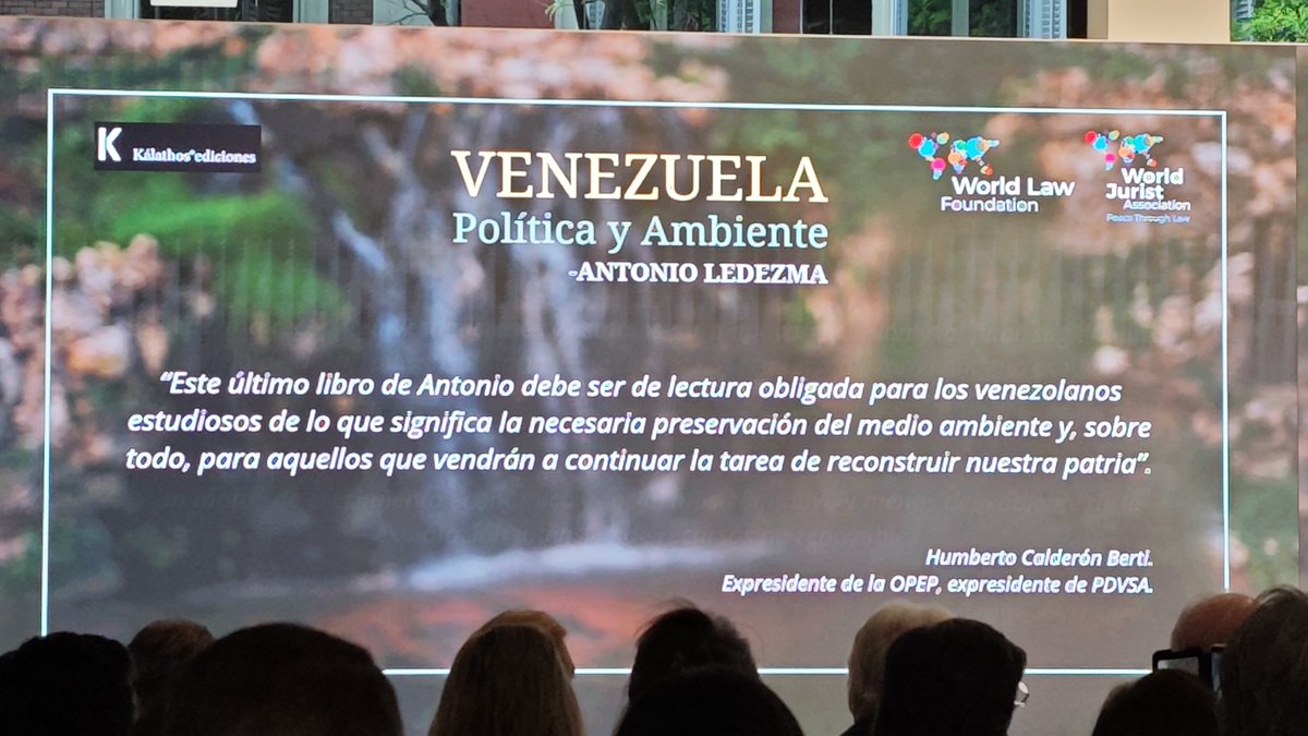Excelente presentación del libro #VenezuelaPoliticaYAmbiente De Antonio Ledezma @alcaldeledezma donde nos habla del futuro de #Venezuela la transición ecológica y recuperar nuestro gentilicio. #9Mayo #VenezolanosEnMadrid #ConVZLA