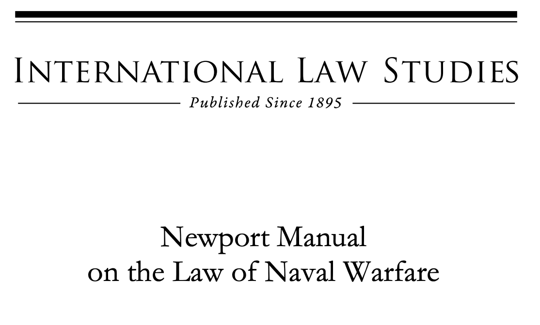 Revisions to the The Newport Manual on the Law of Naval Warfare 2.0 lnkd.in/ex66gR4b underway with some 50 legal experts from the United States, Japan, Korea, Australia, Israel, Indonesia, Germany, The Netherlands, India, Denmark, New Zealand, the ICRC and others.