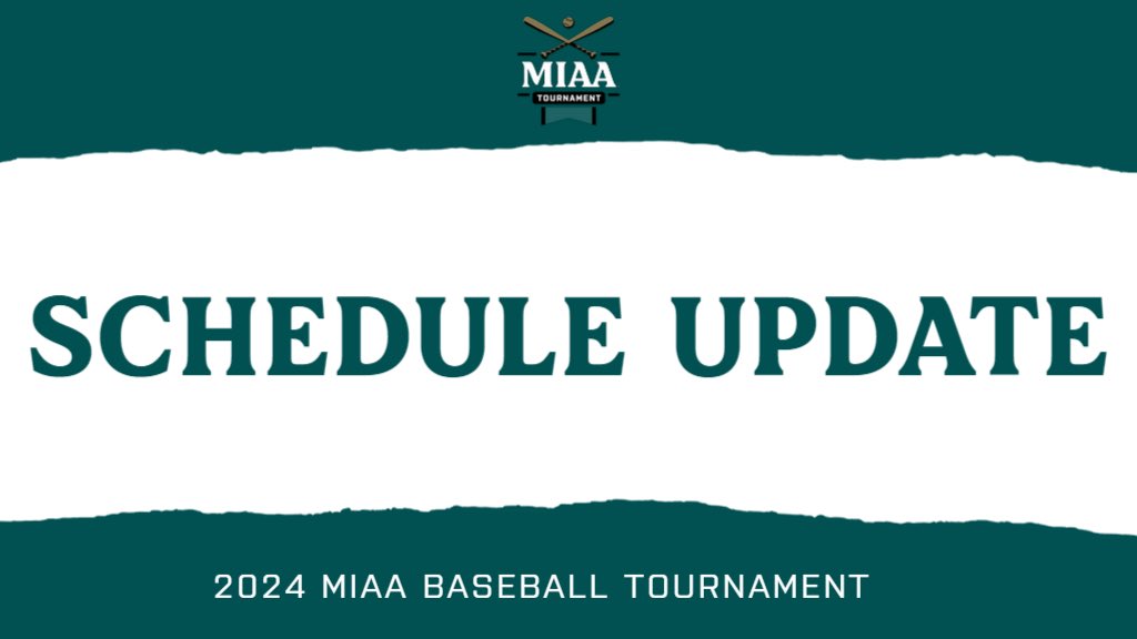Due to continued inclement weather, day two of the 2024 #D3MIAA Baseball Tournament has been pushed to tomorrow, May 10. Game 3 will start at 10 a.m. ⚾️ All tickets purchased for today’s game will be recognized at tomorrow’s contests #MIAAbsb #GreatSince1888