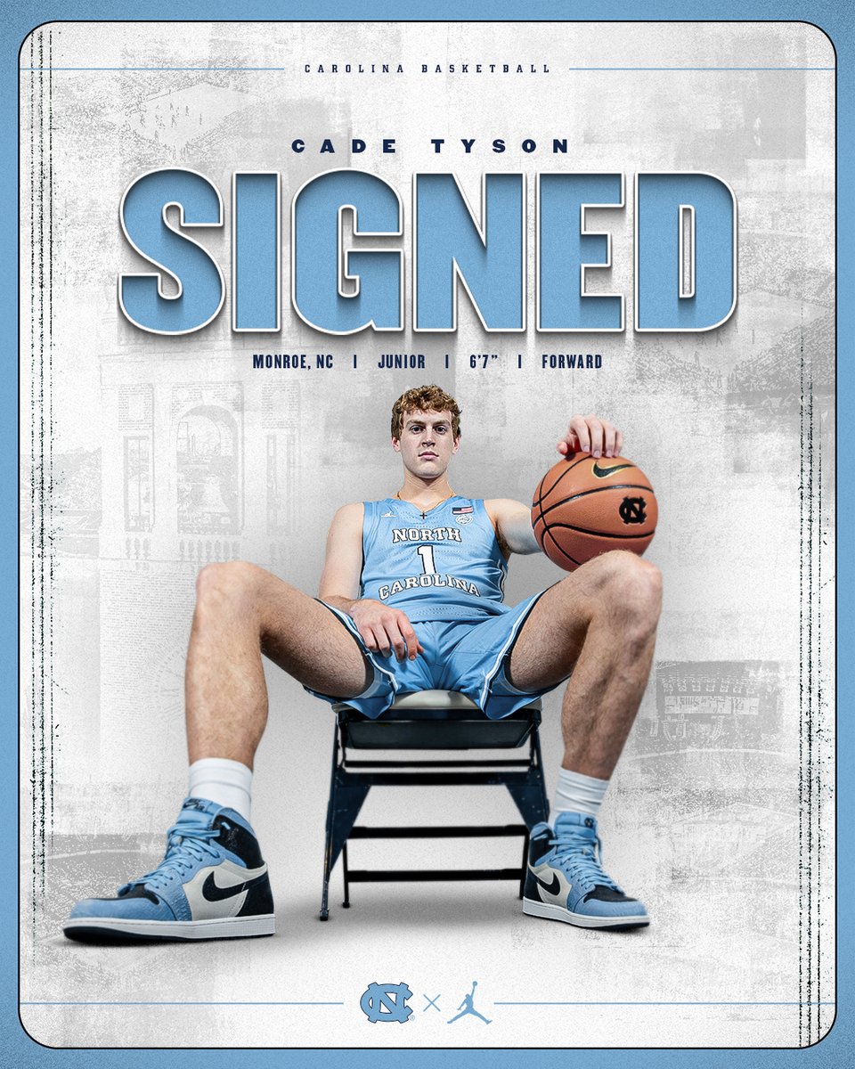 Welcome to the Family, @cade_tyson 🙌 #CarolinaFamily