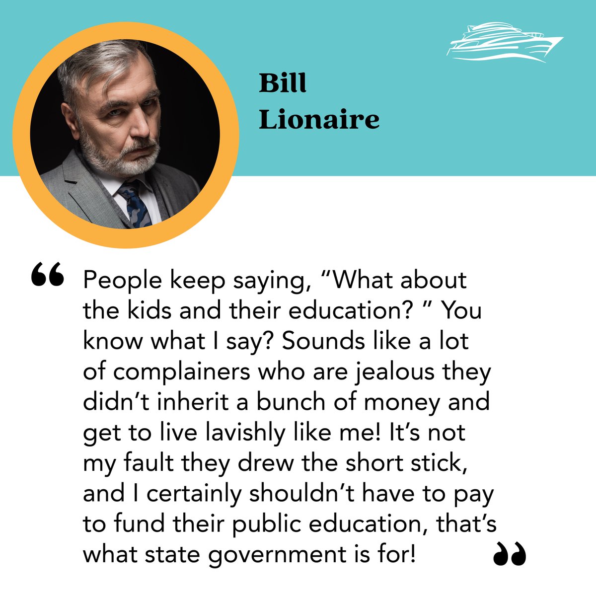 Thank you for sharing your story Bill! Here at Save Our Yachts, we’re committed to amplifying voices of the communities most impacted by the Capital Gains Tax; millionaires and billionaires. #SaveOurYachts #SaveOurBillions