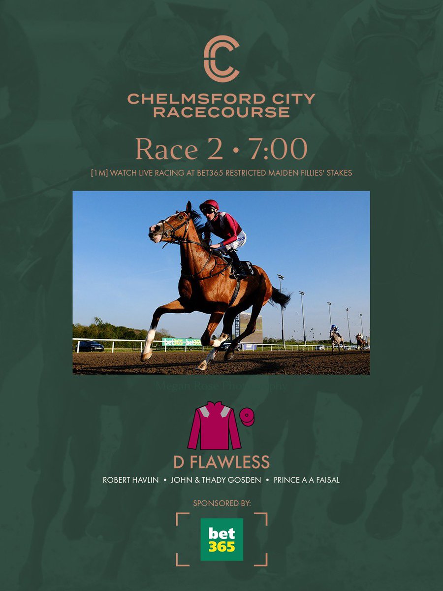 7:00pm Result: Congratulations to D Flawless who wins the “Watch Live Racing At bet365 Restricted Maiden Fillies' Stakes” (T) John & Thady Gosden (J) Robert Havlin (O) Prince A A Faisal 1️⃣ D Flawless 2️⃣ Breckenridge 3️⃣ L'Experianza