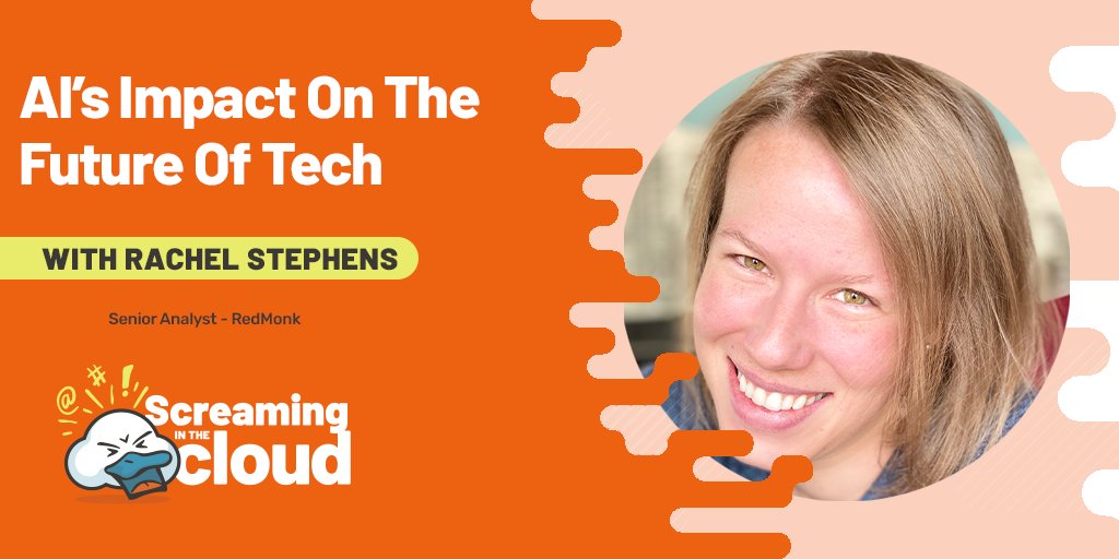 🌍 Stay ahead of tech trends with insights from @rstephensme, Senior Analyst at @RedMonk. Tune into this Screaming in the Cloud episode: lastweekinaws.com/podcast/scream…