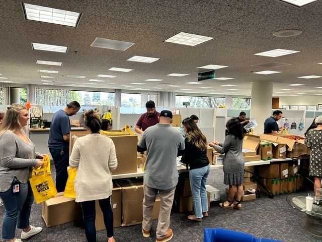 🎉🏗️ We're getting ready for our biggest event of the year - Public Works Day! 🎒Our team came together today to train and assemble goodie bags for the 1,200+ students we'll be welcoming on May 21. #PublicWorksDay #CommunityService #BuildingOurFuture