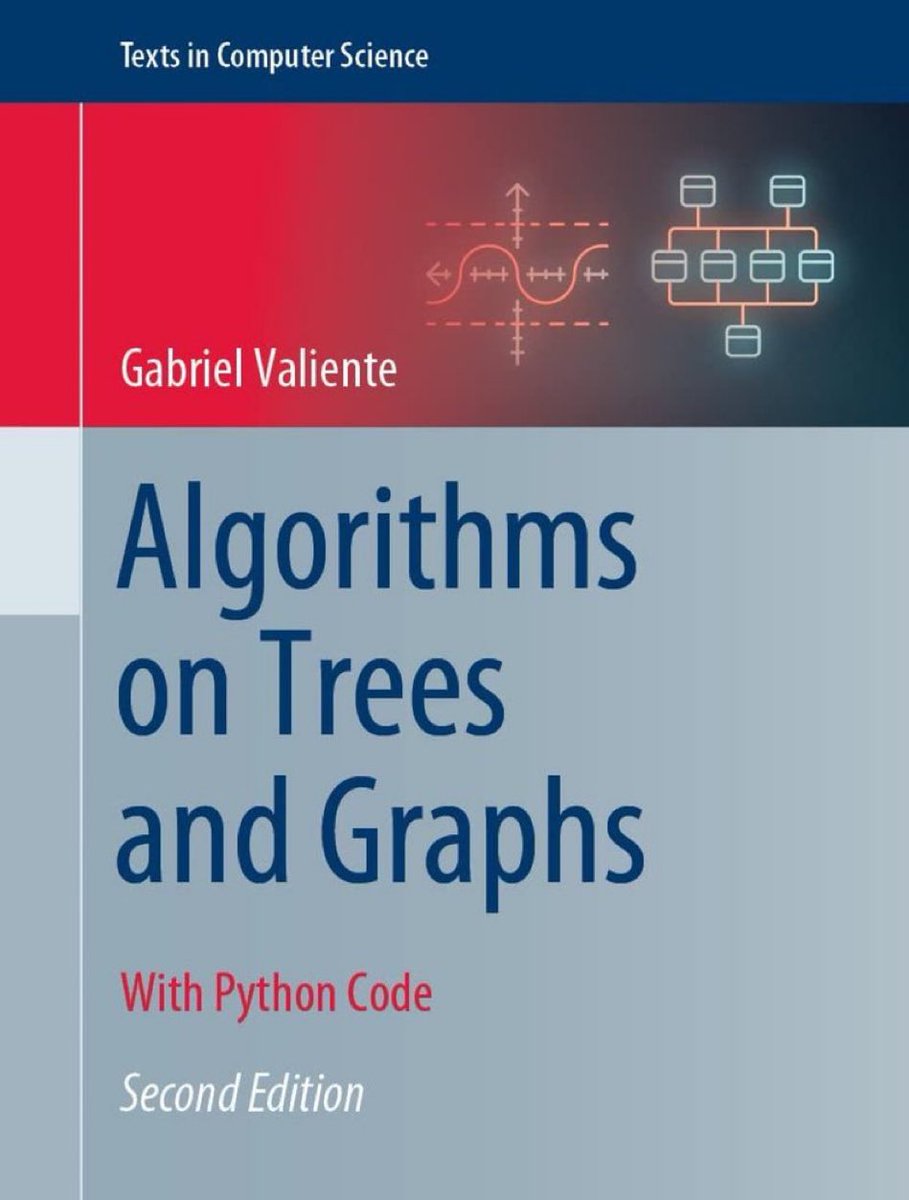 #Algorithms on Trees and Graphs (with #Python Code): amzn.to/3IrmKWs
——————
#AI #MachineLearning #BigData #DataScience #RDF #LinkedData #GraphDB #GraphAnalytics #Semantics #KnowledgeGraphs #RAG #LLMs #DataStructures #DataScientists #Coding