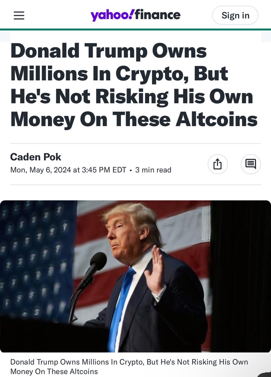 LEAKED: DONALD TRUMP OWNS MILLIONS IN CRYPTO! 

Trump expected to fire Gary Gensler immediately upon presidental WIN! #XRP would be about to control all of crypto with full and clear regulation!

Top DeFi token on  XRPL, CTF token, could be on its way from $0.95 to $374.25 per…
