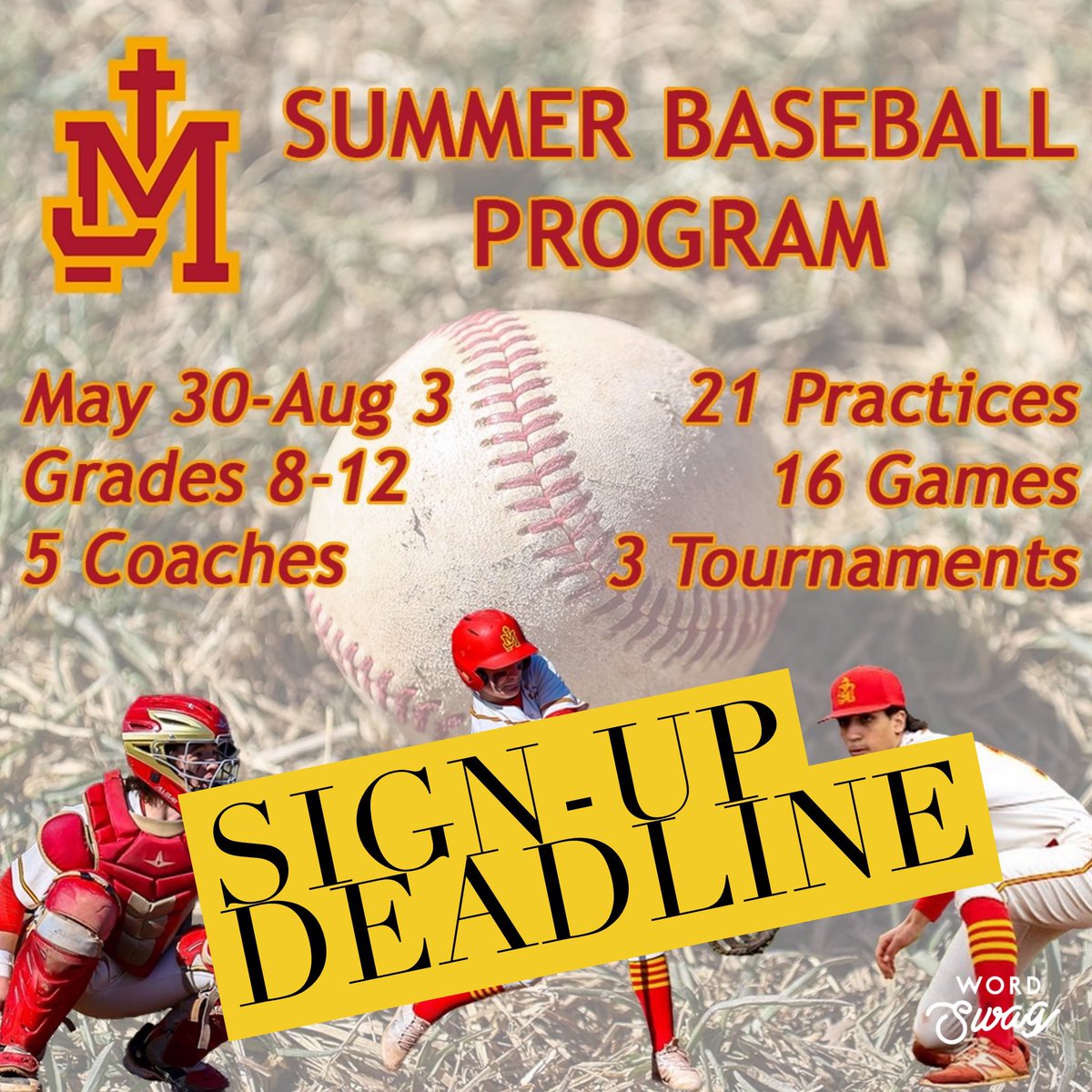 Judge Baseball (@judgebaseball) on Twitter photo SUMMER BALL: Open to all players. Sign-up deadline is May 17.
Details: docs.google.com/forms/d/e/1FAI…
Questions? Call/text Alex Zang at 801-440-2116 or email alexfxzang@gmail.com SUMMER BALL: Open to all players. Sign-up deadline is May 17.
Details: docs.google.com/forms/d/e/1FAI…
Questions? Call/text Alex Zang at 801-440-2116 or email alexfxzang@gmail.com