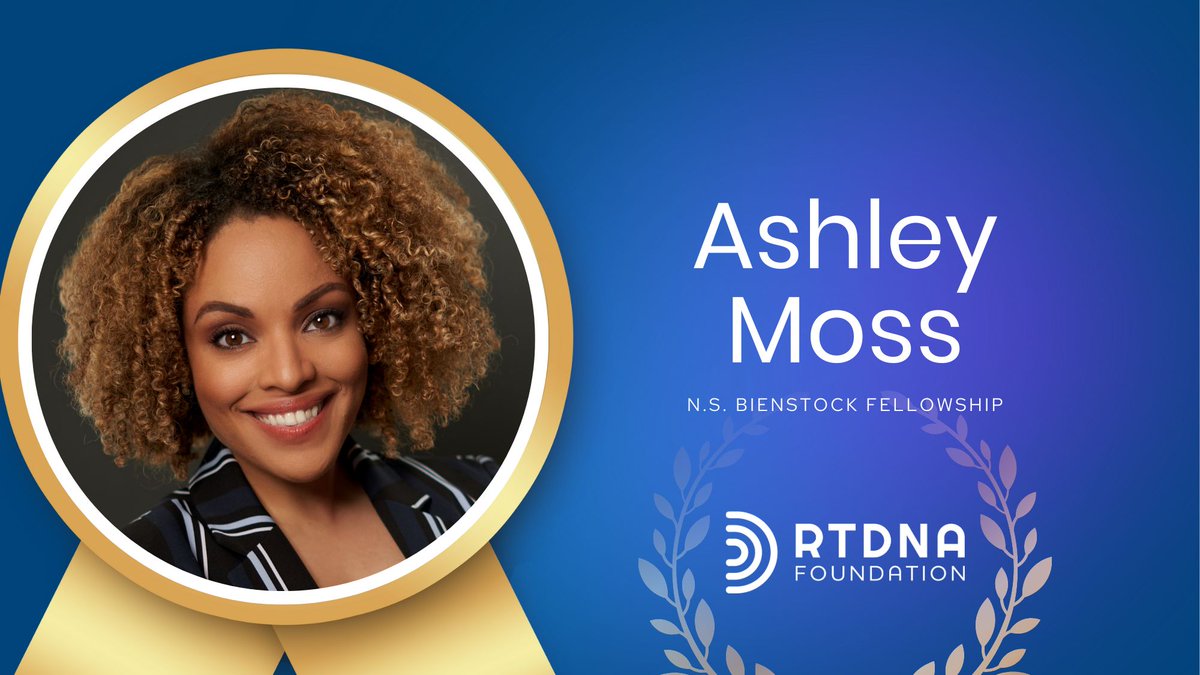 Congratulations to Ashley Moss for being awarded the prestigious N.S. Bienstock Fellowship! 🎉 This award, established by Richard Leibner and Carole Cooper of the talent firm now known as Bienstock, supports a new professional broadcast journalist of color.