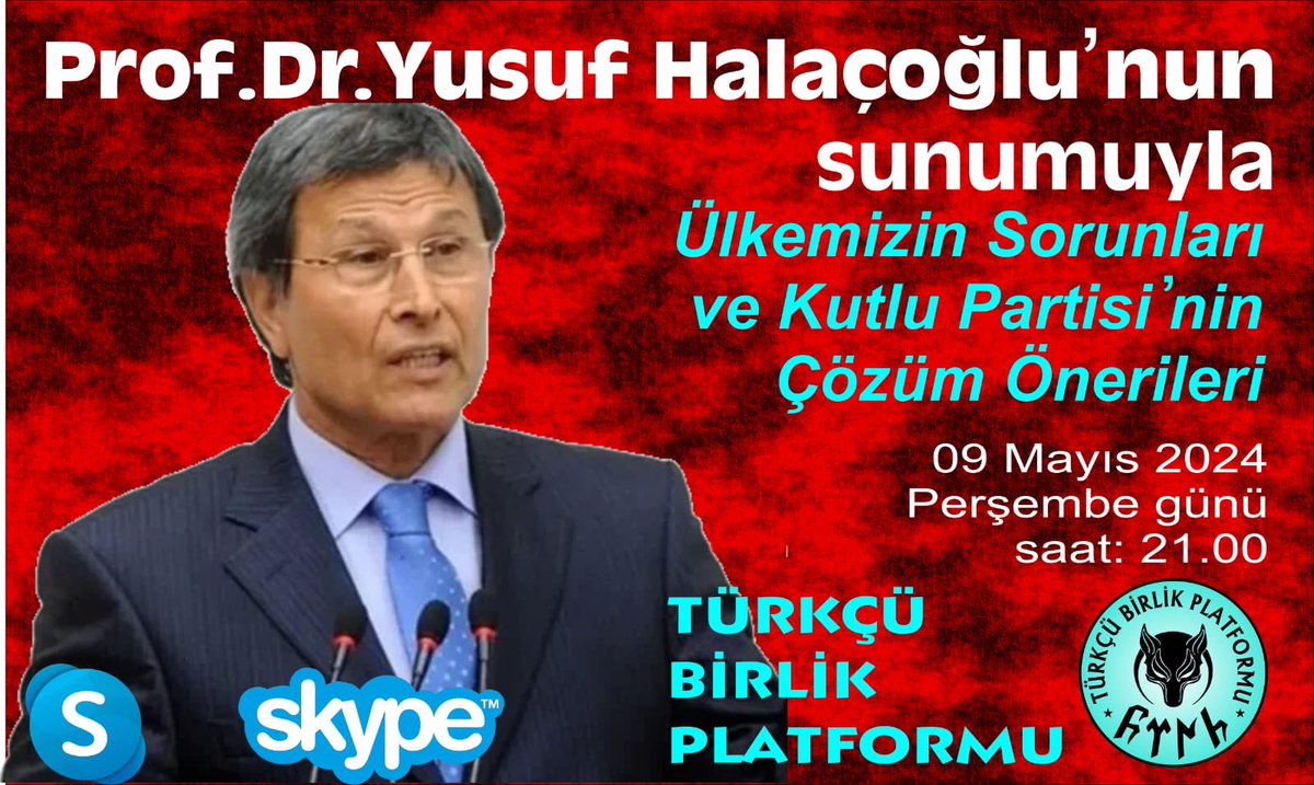 Az sonra skype üzerinden Türkçü Birlik Platformunda söyleşimiz var.