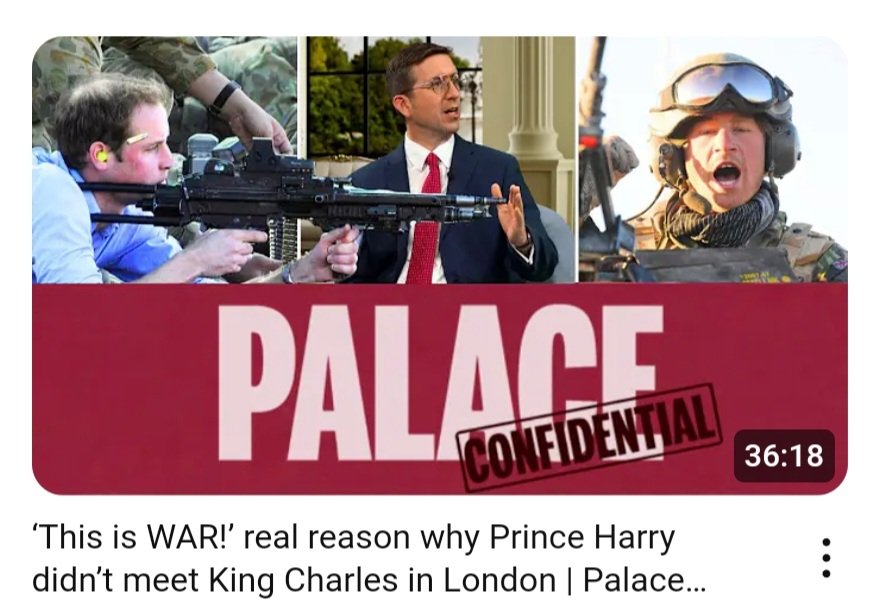 'This is WAR!' Real reason why #PrinceHarry didn't meet #KingCharles in #London. Watch the brand new edition of hit #royal talk show Palace Confidential with me, Charlotte Griffiths @charlotteEaLMoS and Jo Elvin @jo_elvin. Watch via @YouTube m.youtube.com/watch?v=FTymCY…