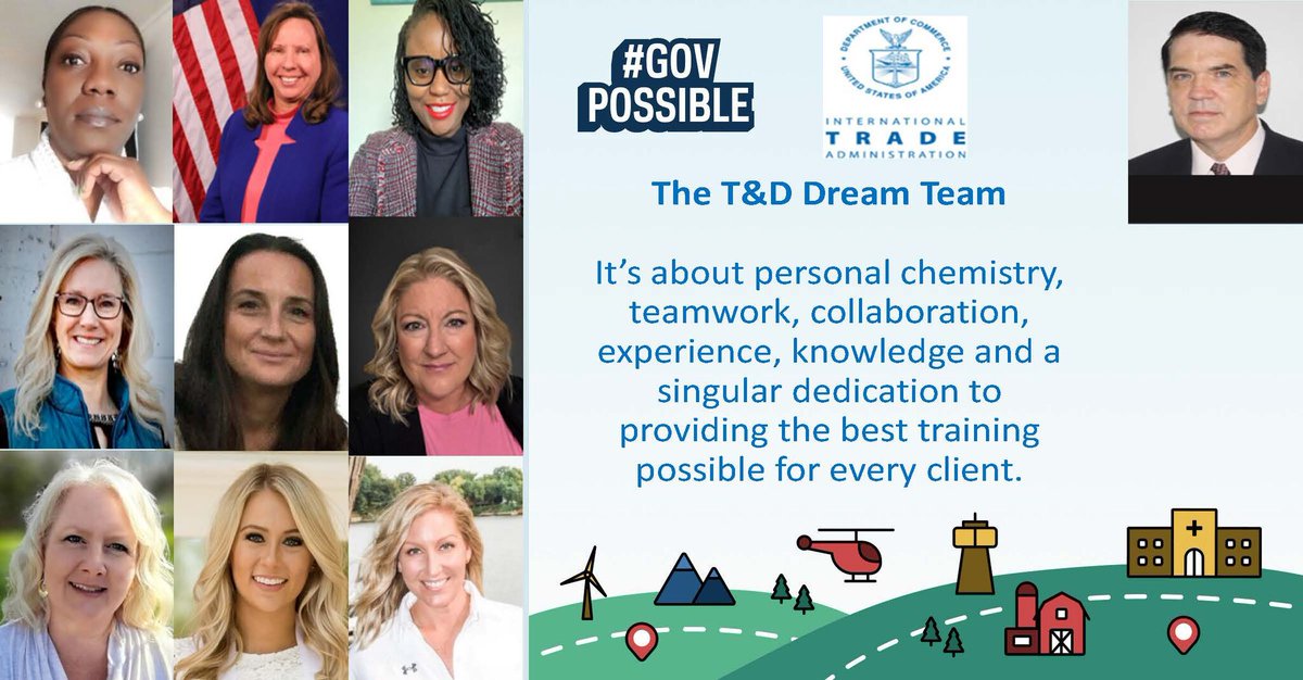 In honor of #PSRW, we'd like to spotlight a team from @tradegov. Specifically, ITA's Training and Development Team within the Office of Global Talent Management. #GovPossible