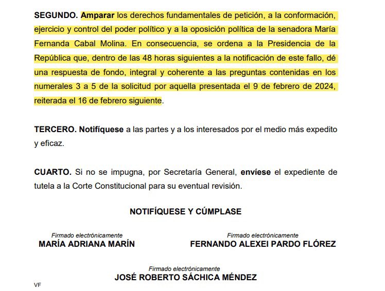 Desde el mes de febrero estoy exigiendo a Gustavo Petro le explique al país sus amenazas con las “coordinadoras de fuerzas populares”. Hoy el Consejo de Estado falla una tutela a mi favor y obliga a Petro para que responda qué son y porqué el magisterio debe organizar esos…