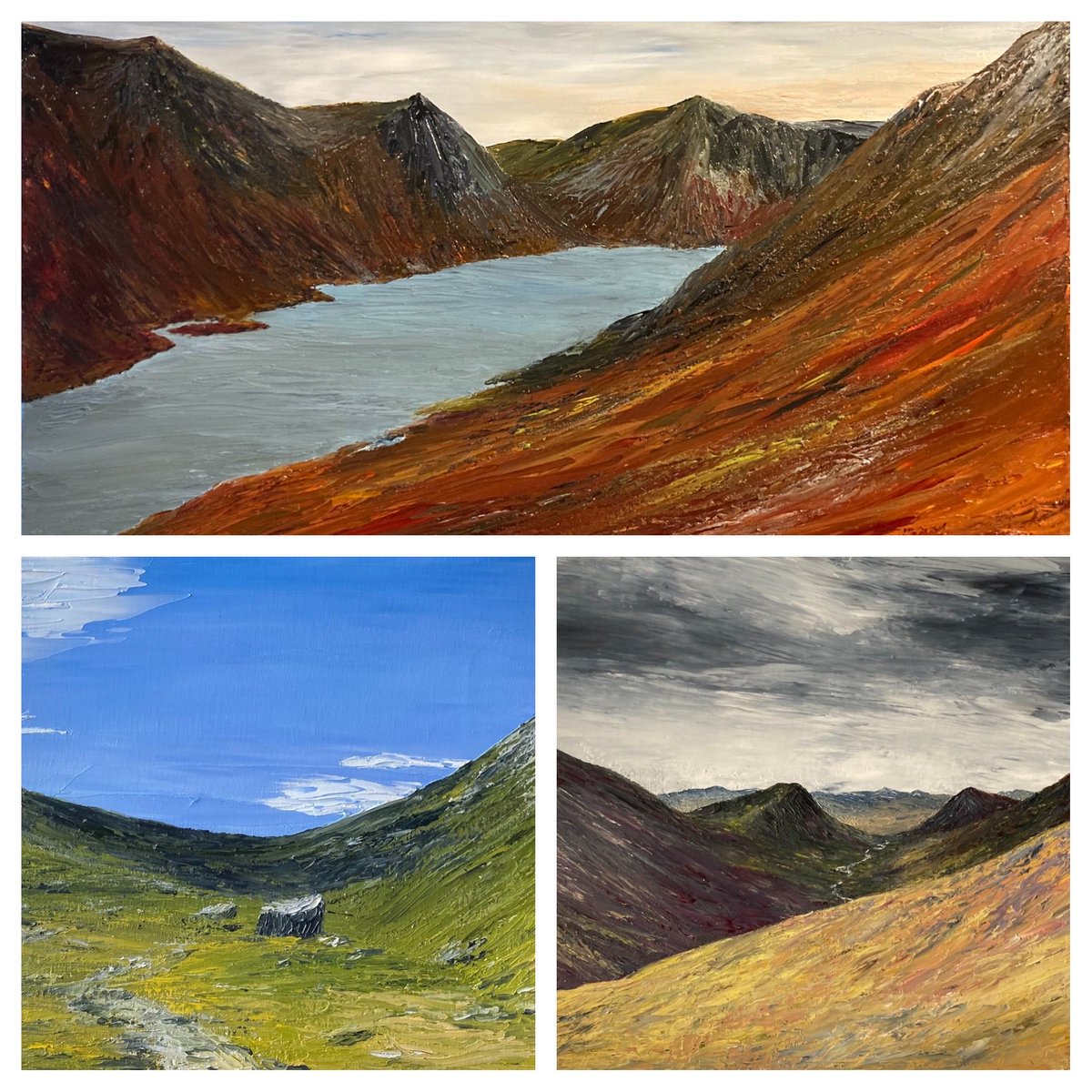 Three more of the Cairngorms - I’m feeling a need to paint one or two more of these.