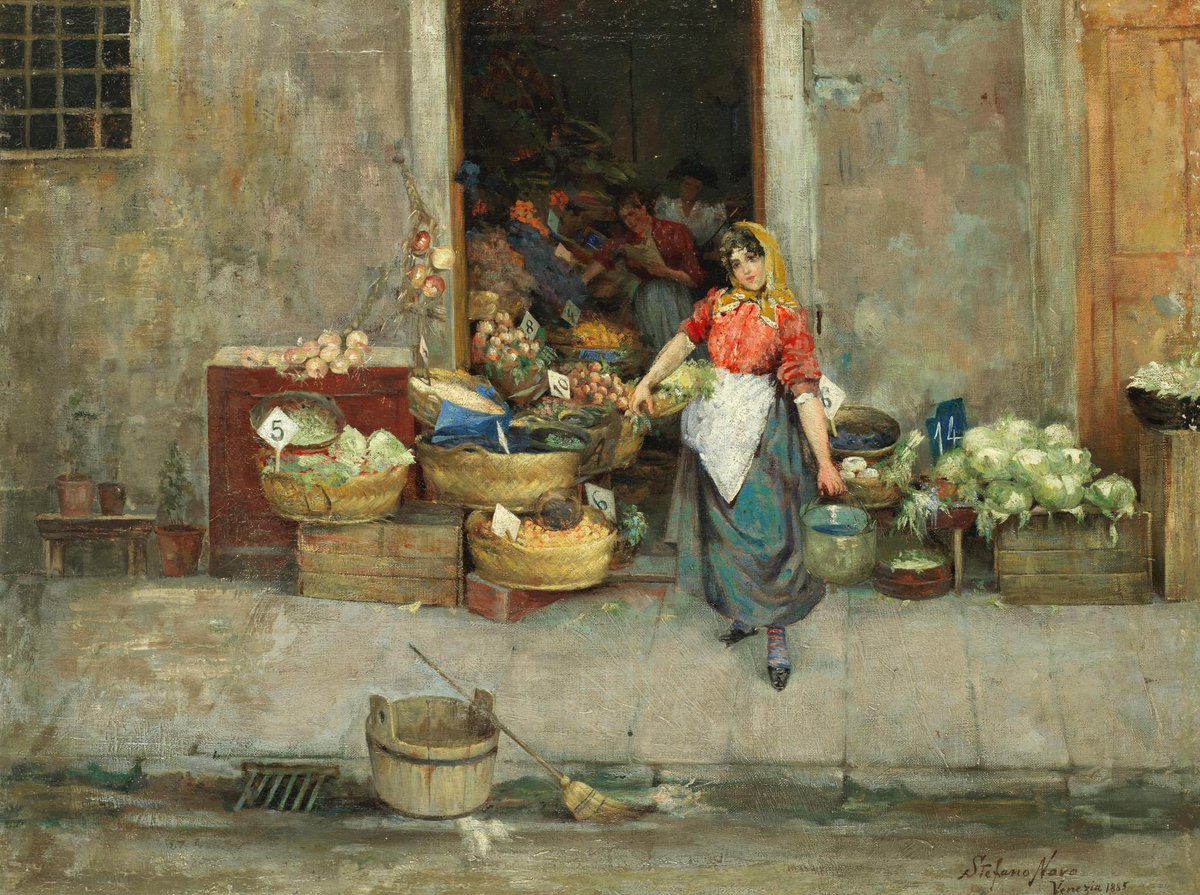 Stefano Novo (1862-1927), The Fruit Seller, Bonhams.