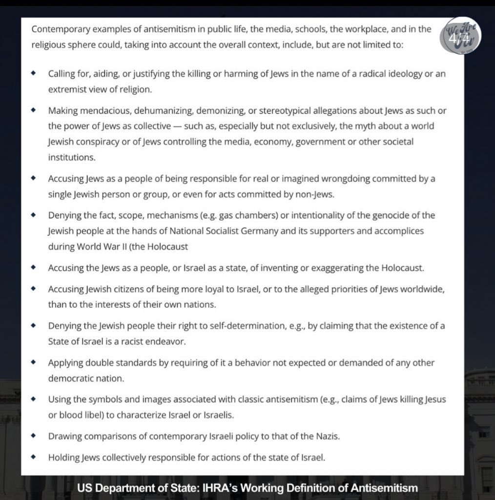 Bullet 3 - Classic antisemitism.