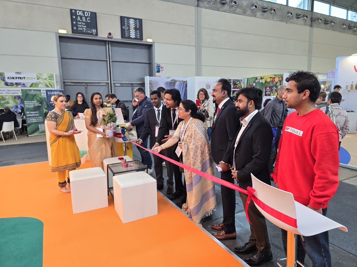 APEDA organized its participation in #Macfrut - a specialised International horticulture #trade event being organized during 8th-10th May, 2024 in Rimini, #Italy. Mr. Akash Gupta, Counsellor, Trade, Embassy of India, Italy inaugurated the #APEDA India Pavilion.