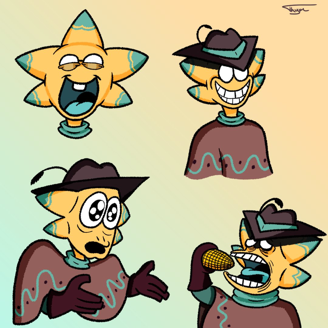 The many faces of the mighty sheriff

#UndertaleYellow #UndertaleYellowFanart #SpongeBob