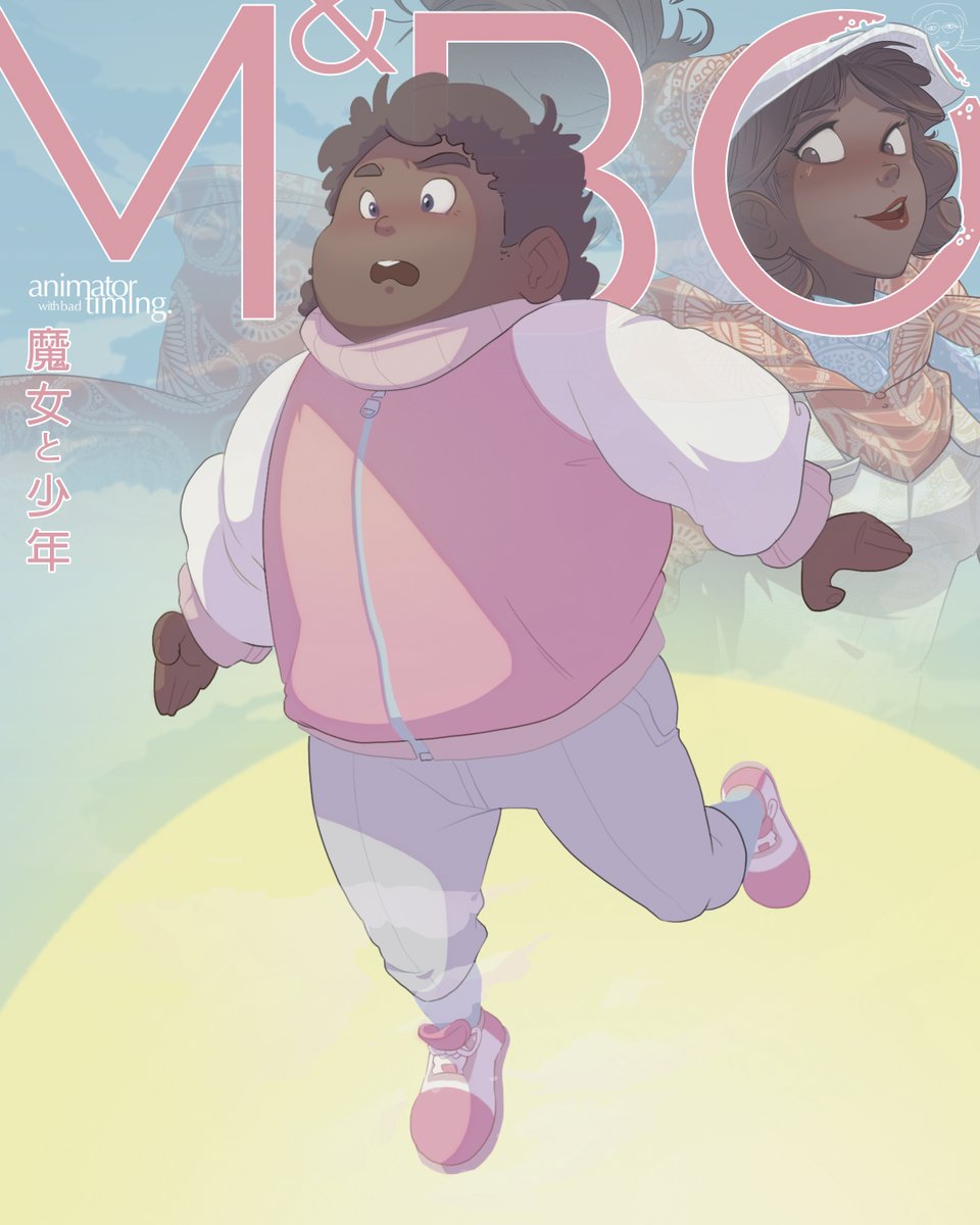 Majo & Boy | 魔女と少年 :: Poster Design #anime #illustration #indie  #indieartist #manga #posterdesign #アニメ #漫画 #CartoonArt